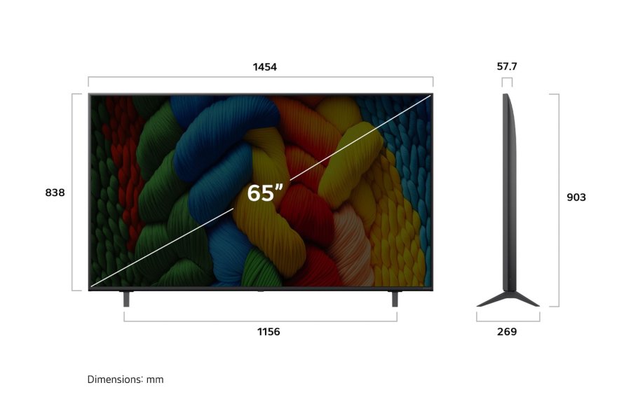 Nano Cell телевизор 4K Ultra HD LG 65NANO80A6B