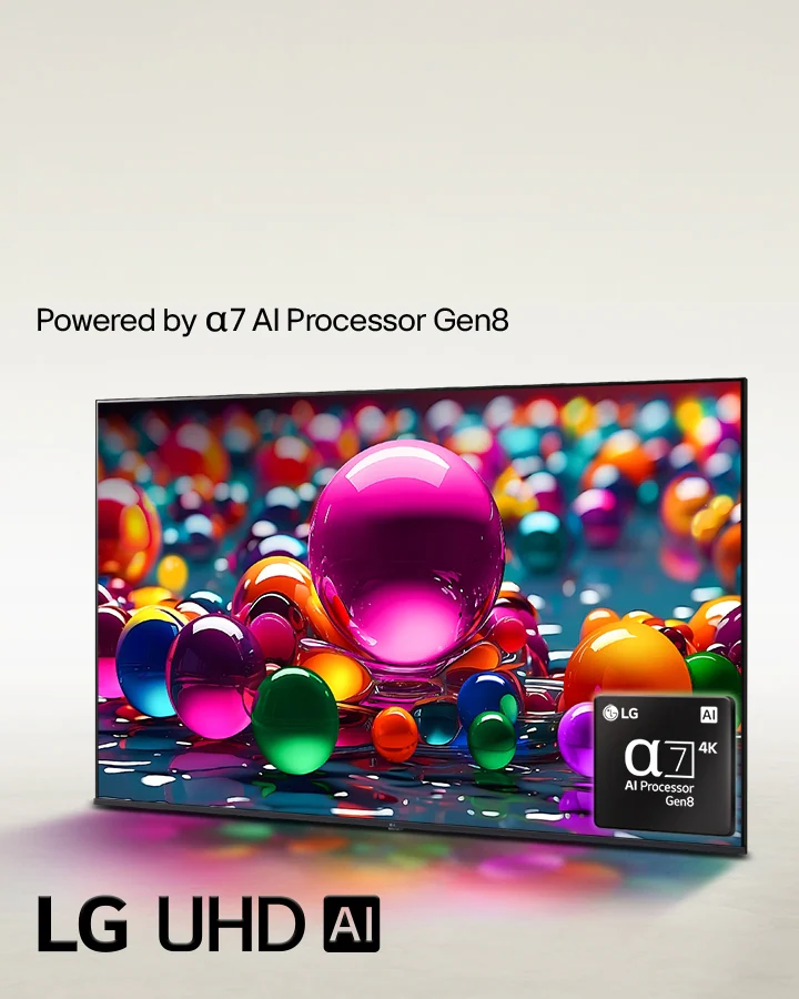 Телевизор LG UHD TV с ИИ-процессором alpha 7 4K