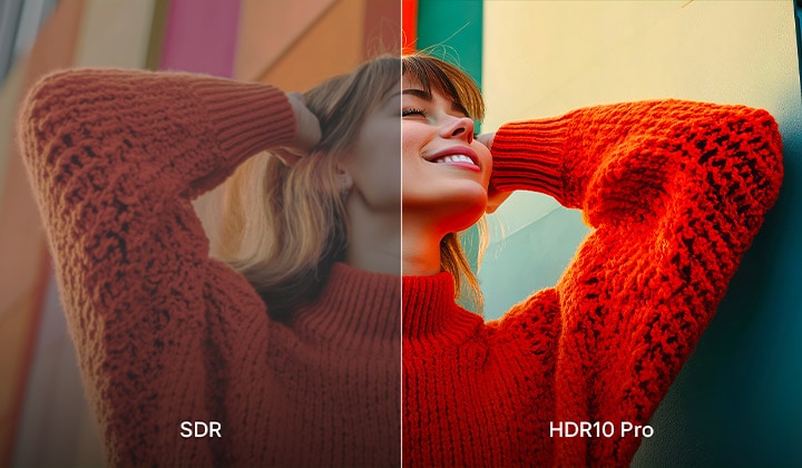 Сравнение изображения в SDR и HDR10 Pro