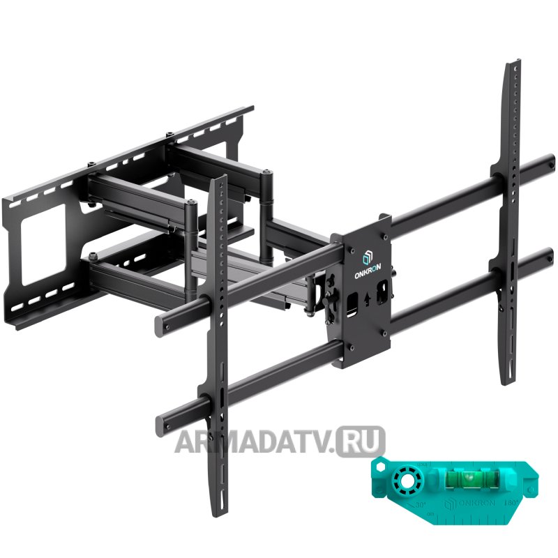 ONKRON M10 кронштейн для телевизора 42"-120" наклонно-поворотный, черный