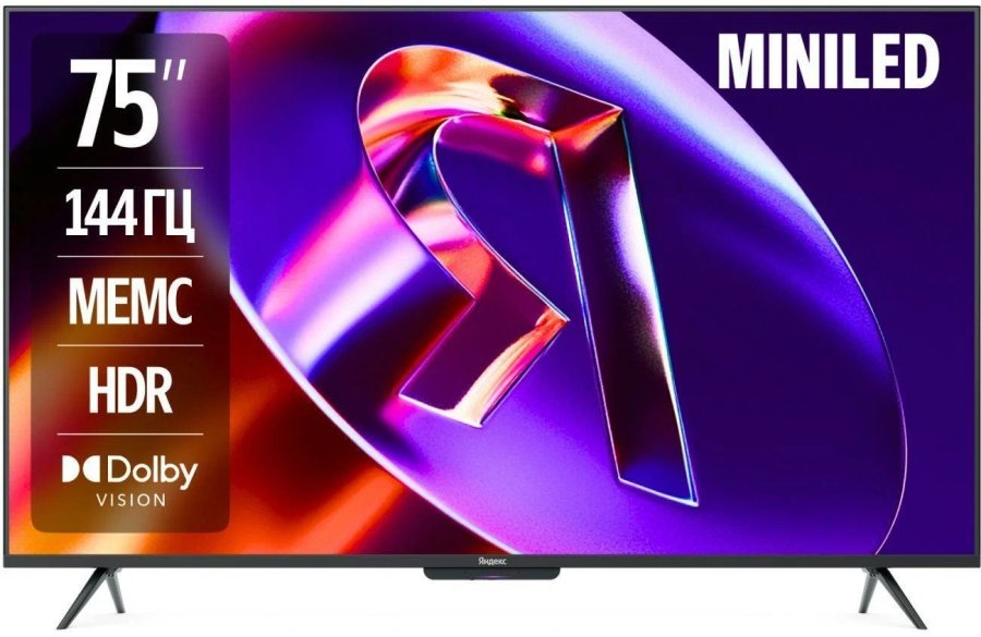 Mini LED телевизор Яндекс ТВ Станция Про 75" YNDX-00105