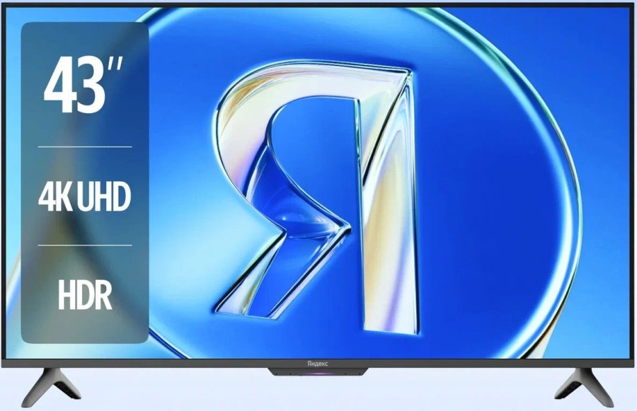 QLED телевизор Яндекс ТВ Станция Бейсик 43" YNDX-00078